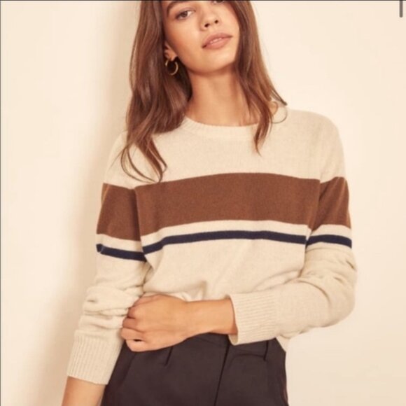 Reformation Cashmere Crew Sweater - S/M - Picture 1 of 9